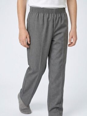 Classic Boy’s Gray Comfy-Waist Pants